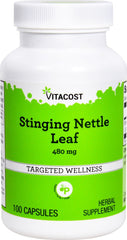 Bottle of Vitacost Stinging Nettle Leaf 480 mg - 100 capsules