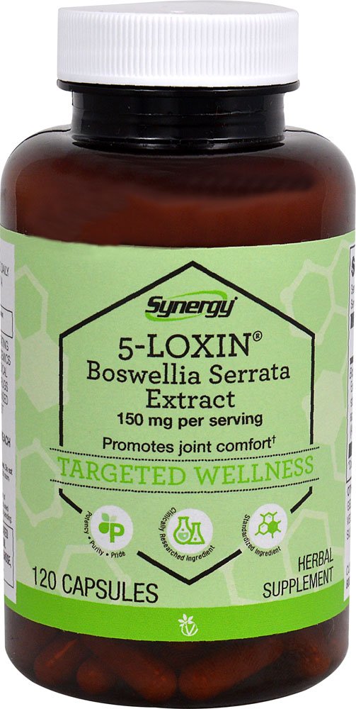 Vitacost Synergy 5-Loxin® AKBA Boswellia Extract bottle label