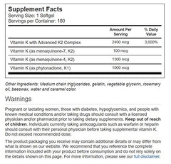 Close-up of Vitacost Vitamin K2 and K1 softgels and label