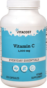Bottle of Vitacost Vitamin C 1000 mg capsules