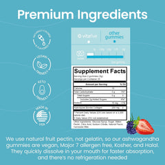 Gummy dissolving in mouth to show fast absorption
