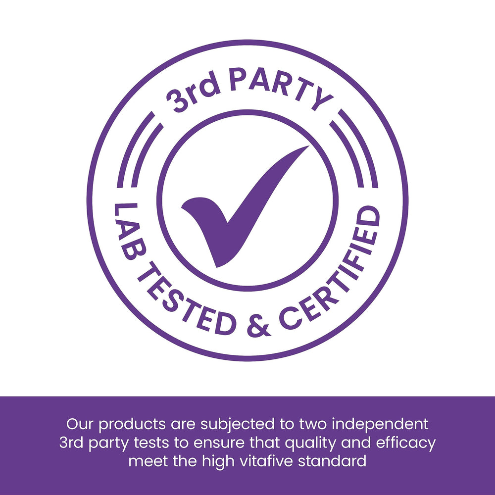 Third-party tested Vitafive melatonin gummies quality assurance