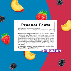 Close-up of a single Fibre Well gummy