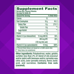 Sugar-free claim visible on Vitafusion GLP-1 Support packaging.