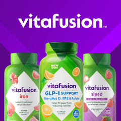 Ingredients list panel for Vitafusion GLP-1 Support