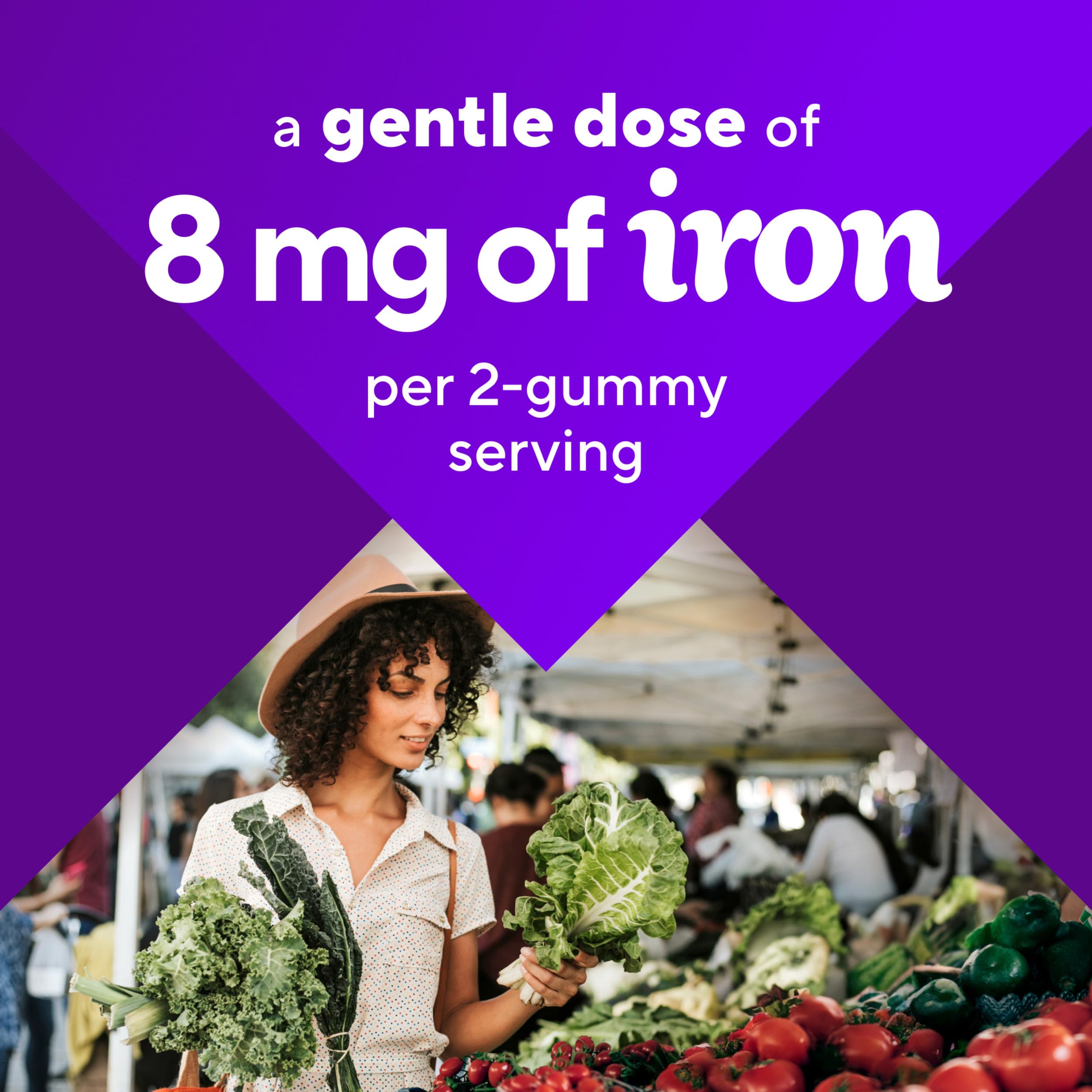 Nutrition facts showing 8 mg iron per serving Nutrition facts showing 8 mg iron per serving
