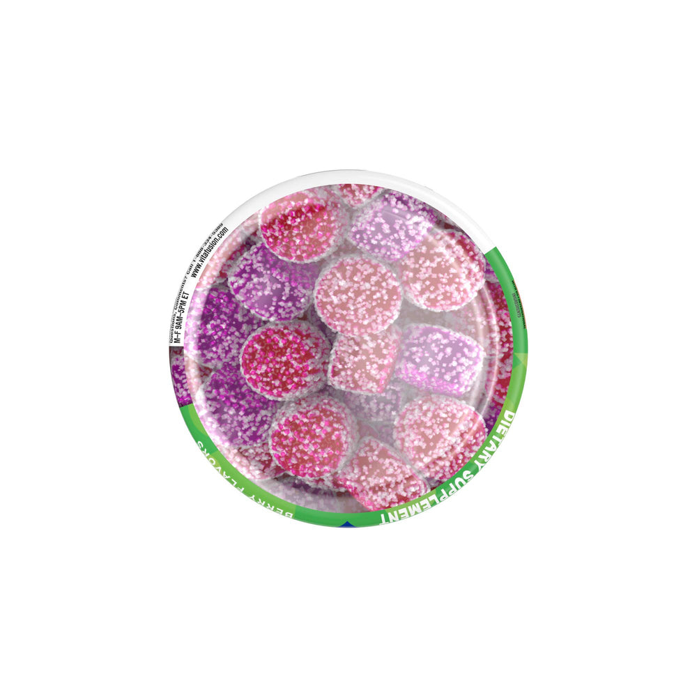 Vitafusion Men's Gummy Vitamins ingredients label shows no gluten or dairy