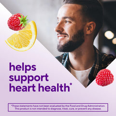 Nutrition facts highlighting 100 mg EPA/DHA per serving and vitamins A, C, D, E