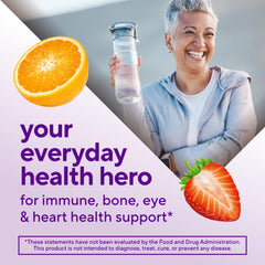 Gummy vitamins: nectarine and berry citrus flavors