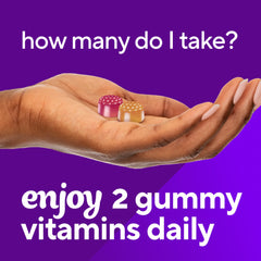 Serving suggestion: two gummies for daily intake