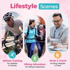 VitaGlows electrolyte powder in a glass with ice offers refreshing post-workout hydration.