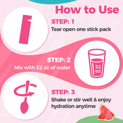 VitaGlows electrolyte powder travel-kit demonstrates hydration on the go.