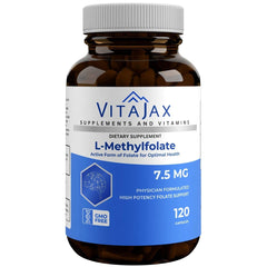 VITAJAX L-Methylfolate 7.5mg 120 capsules front view