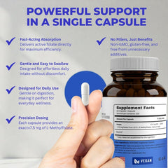 Diagram illustrating homocysteine support with L-Methylfolate