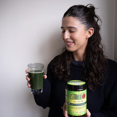 Greens blend with vitamins and antioxidants in powder form