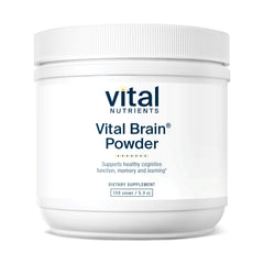 Vital Brain Powder container showing Vital Nutrients label
