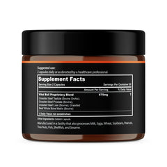 60-count bottle of Vital Bull Beef Organ Supplement