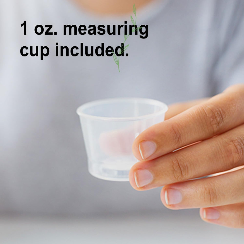 Included 1 oz BPA-free cups with 3-pack