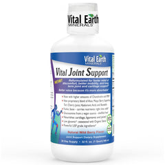 Front view of Vital Earth Liquid Joint Support bottle