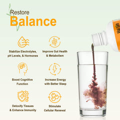 Nutrition facts for Vital Earth Fulvic Humic Liquid
