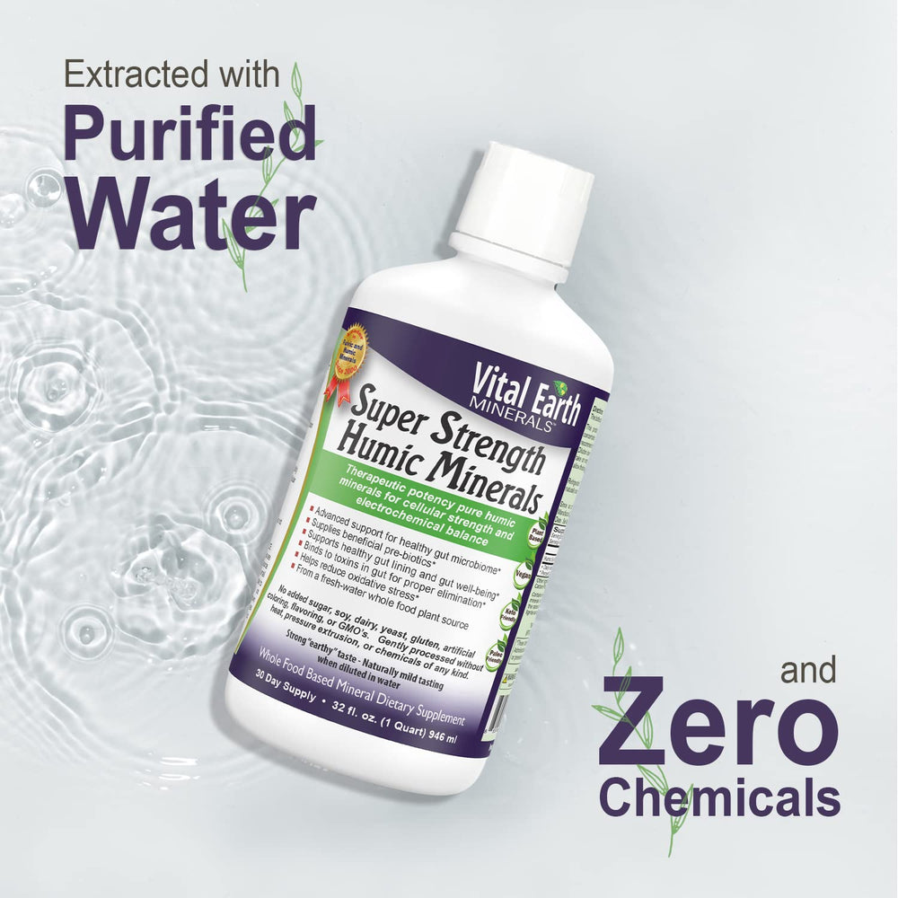 Alkaline water enhancement using Humic Minerals (pH 8.6–9.6)