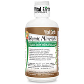 Vital Earth Minerals Humic Minerals bottle with 32 oz and 1 oz cup