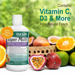 Liquid multivitamin suitable for adults and kids