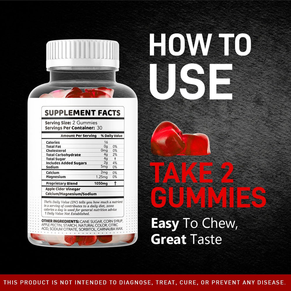 Serving suggestion: two gummies after a meal