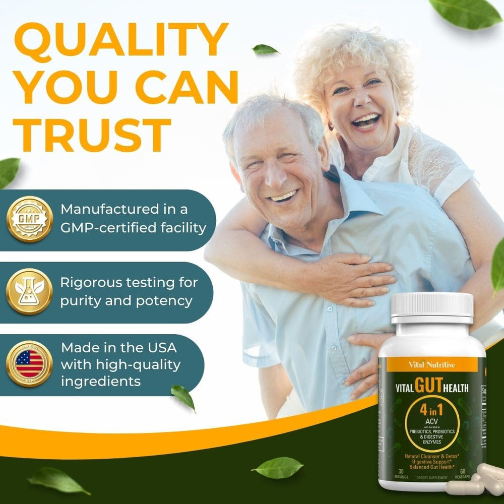 Icons representing immune support and gut health