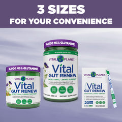 Vital Gut Renew packaging 6.88 oz jar