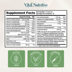 Daily dosage of Vital Hair Complex capsules