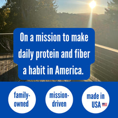Vital Halva Original Bar nutrition panel highlights protein and fiber per bar.