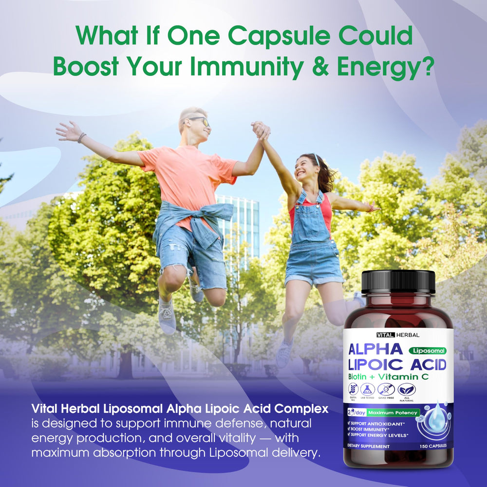 Illustration of enhanced absorption via liposomal technology