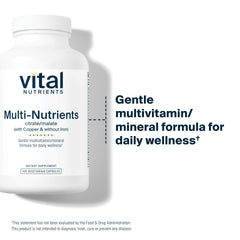 Vital Nutrients Multi-Nutrients 2 bottle with packaging and cap