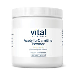 Vital Nutrients Acetyl L-Carnitine Powder 100 g bottle front view