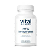 Vital Nutrients Vitamin B12 & 5-MTHF bottle label