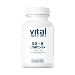 Vital Nutrients B6 + B Complex bottle on display