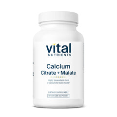 Front label of Vital Nutrients Calcium Citrate & Malate Complex 150mg bottle