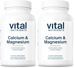 Vital Nutrients Calcium and Magnesium bottle supports daily bone and muscle health