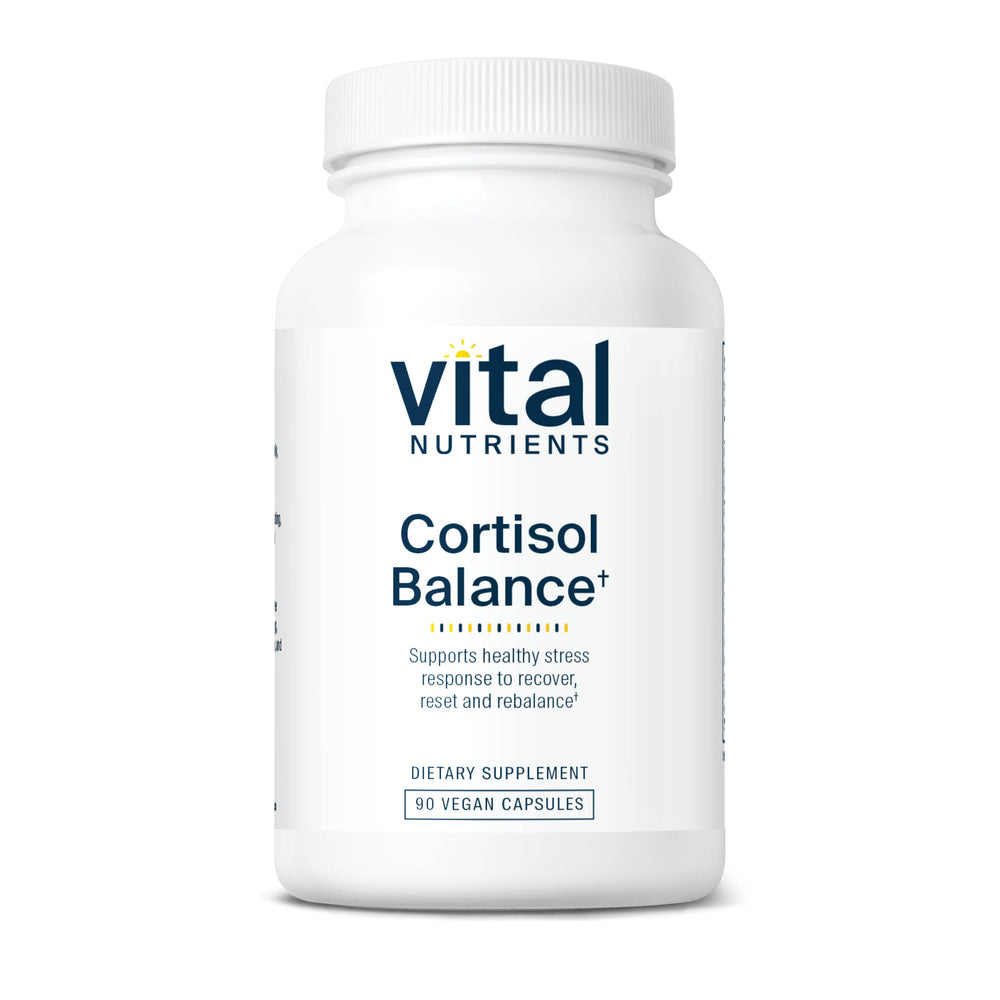 Vital Nutrients Cortisol Balance bottle and label