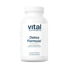 Vital Nutrients Detox Formula hero image showing bottle and capsules
