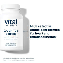 120-capsule bottle with green tea extract imagery