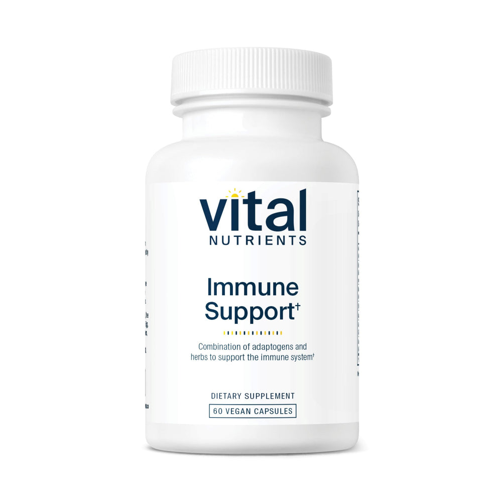 Vital Nutrients Immune Support bottle with label and capsules