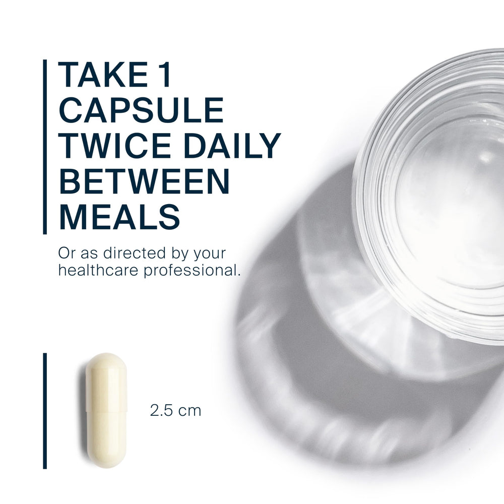 60 capsules bottle displayed on white background