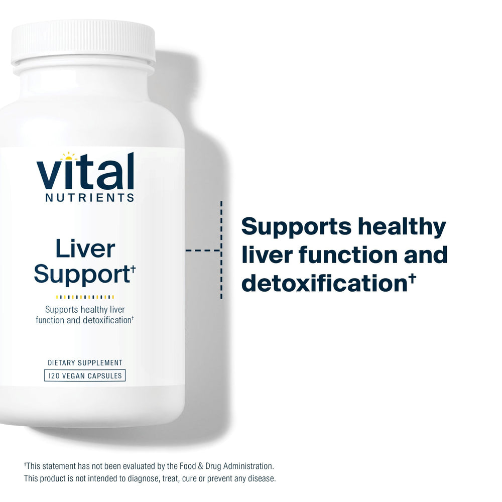 Liver Support bottle and capsule pack shot