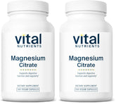 Vital Nutrients Magnesium Citrate 150mg capsules, pack size 2