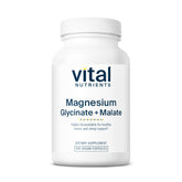 Vital Nutrients Magnesium Glycinate + Malate bottle with 100 capsules