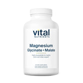 Vital Nutrients Magnesium Glycinate + Malate 120mg vegan capsules bottle