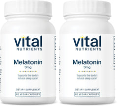 Vital Nutrients Melatonin 3mg bottle front view