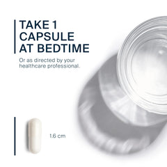 Vital Nutrients Melatonin 3mg bottle on nightstand under soft light.